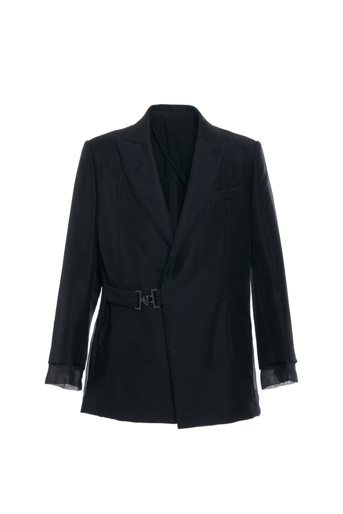 'RAVEN' DB BLAZER WITH PIPED LAPEL