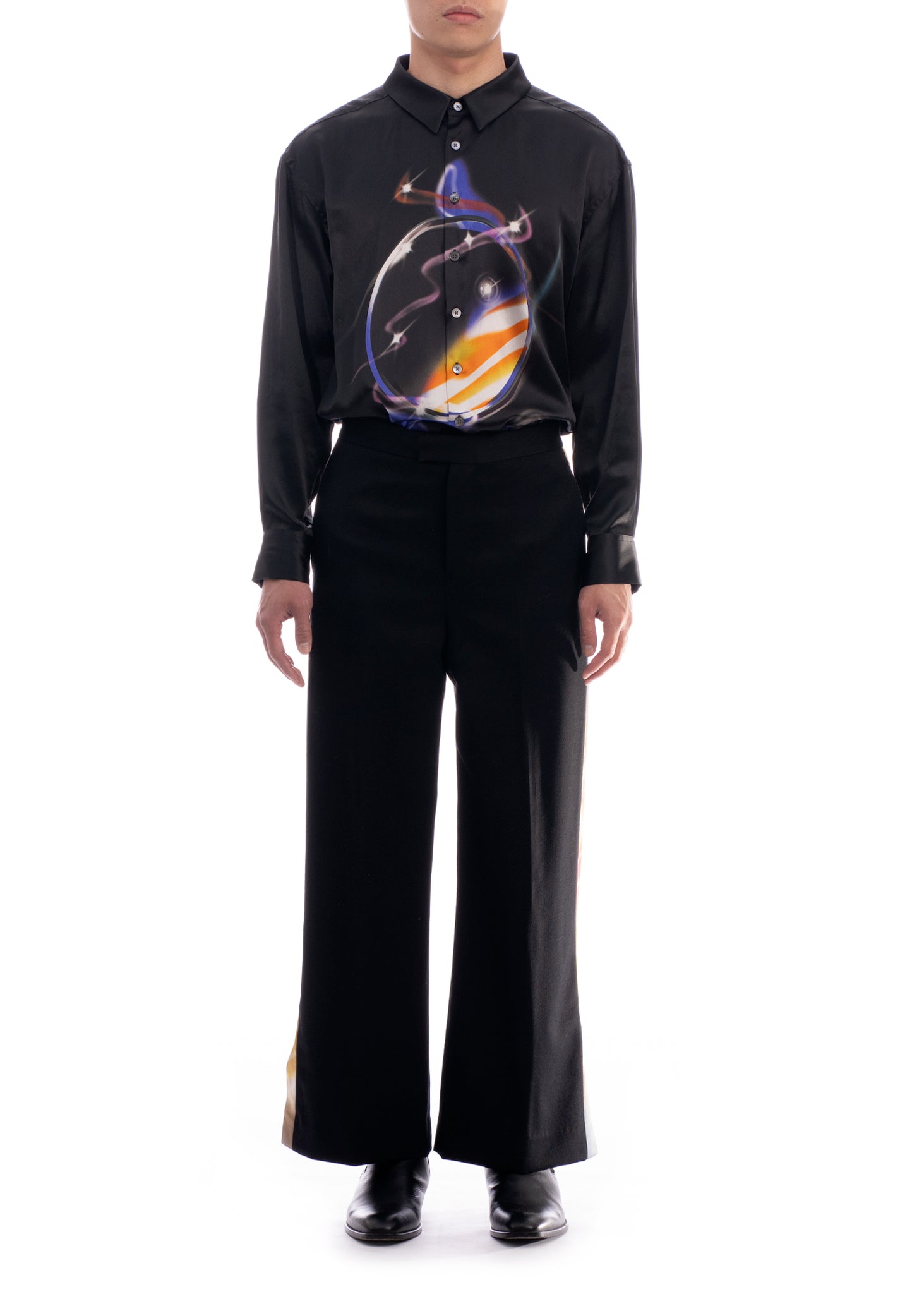 'MIRO' SILK LONG SLEEVE SHIRT