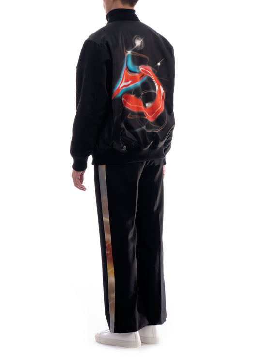 'ALLEGRO' SILK BOMBER JACKET