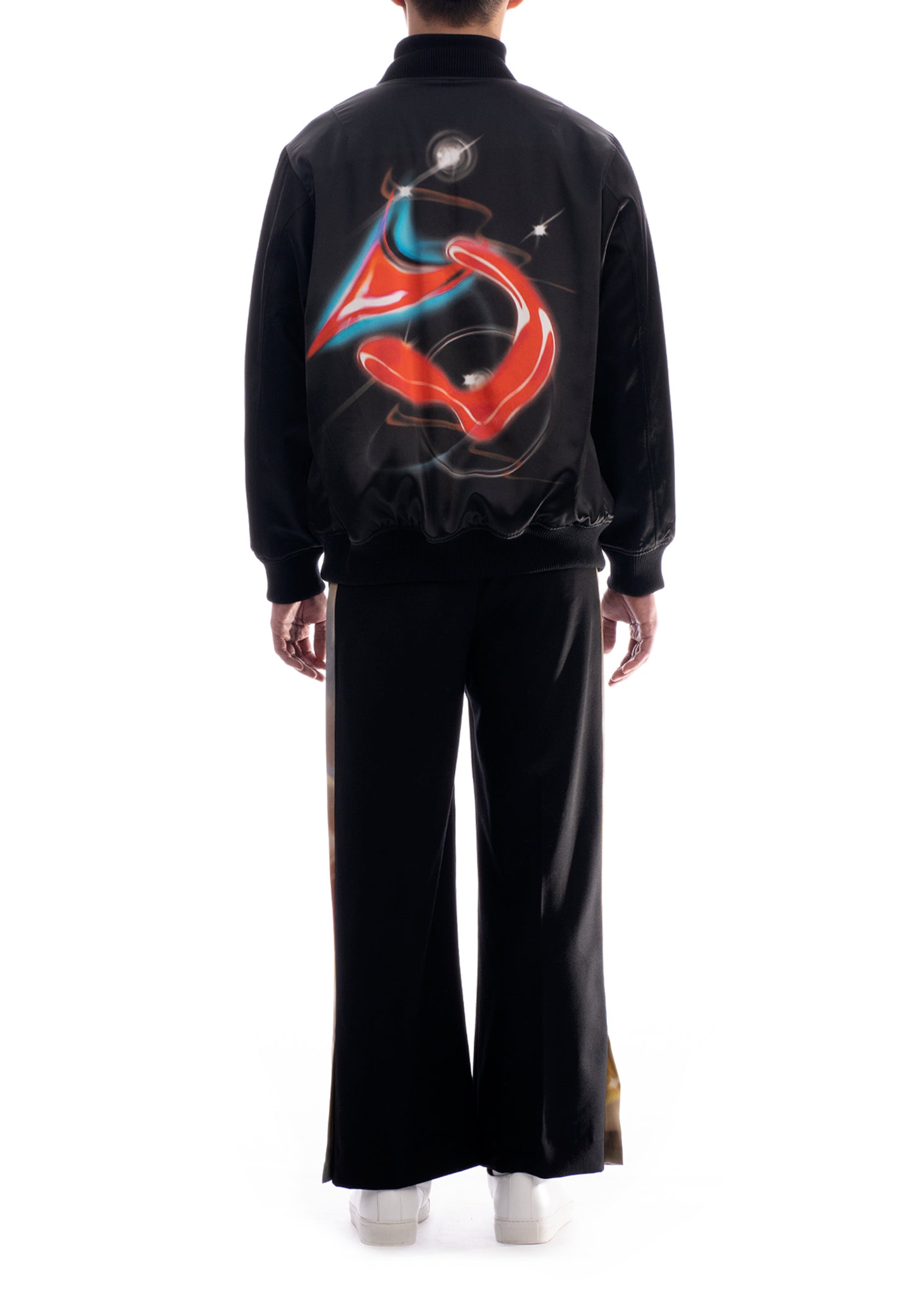 'ALLEGRO' SILK BOMBER JACKET