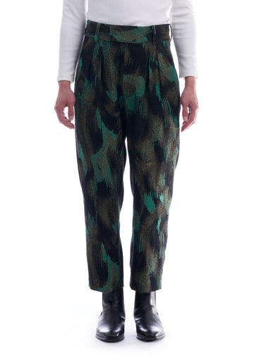 'ECHO' HYBRID PLEATED TROUSERS