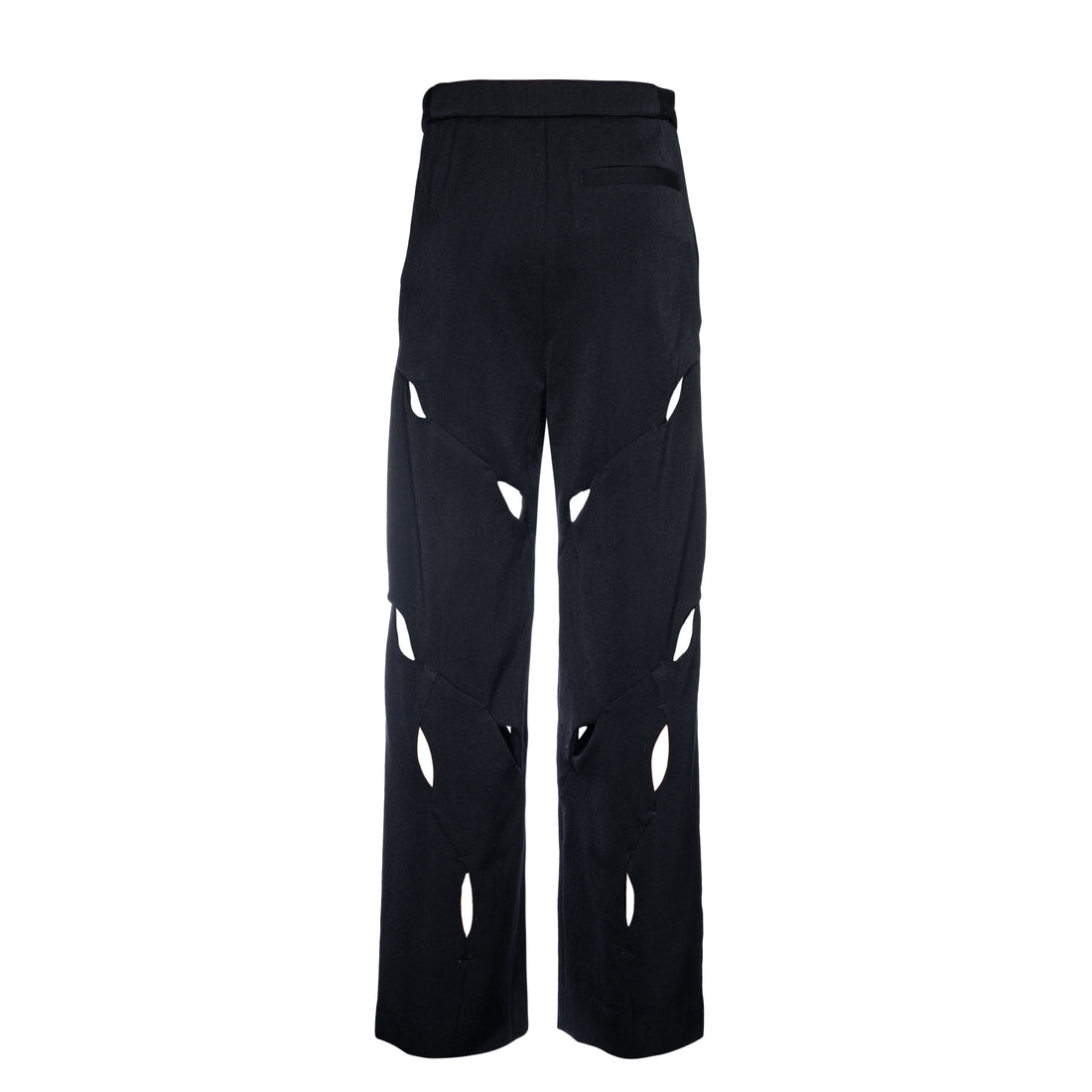 Cutout Straight Leg Trousers (Black)