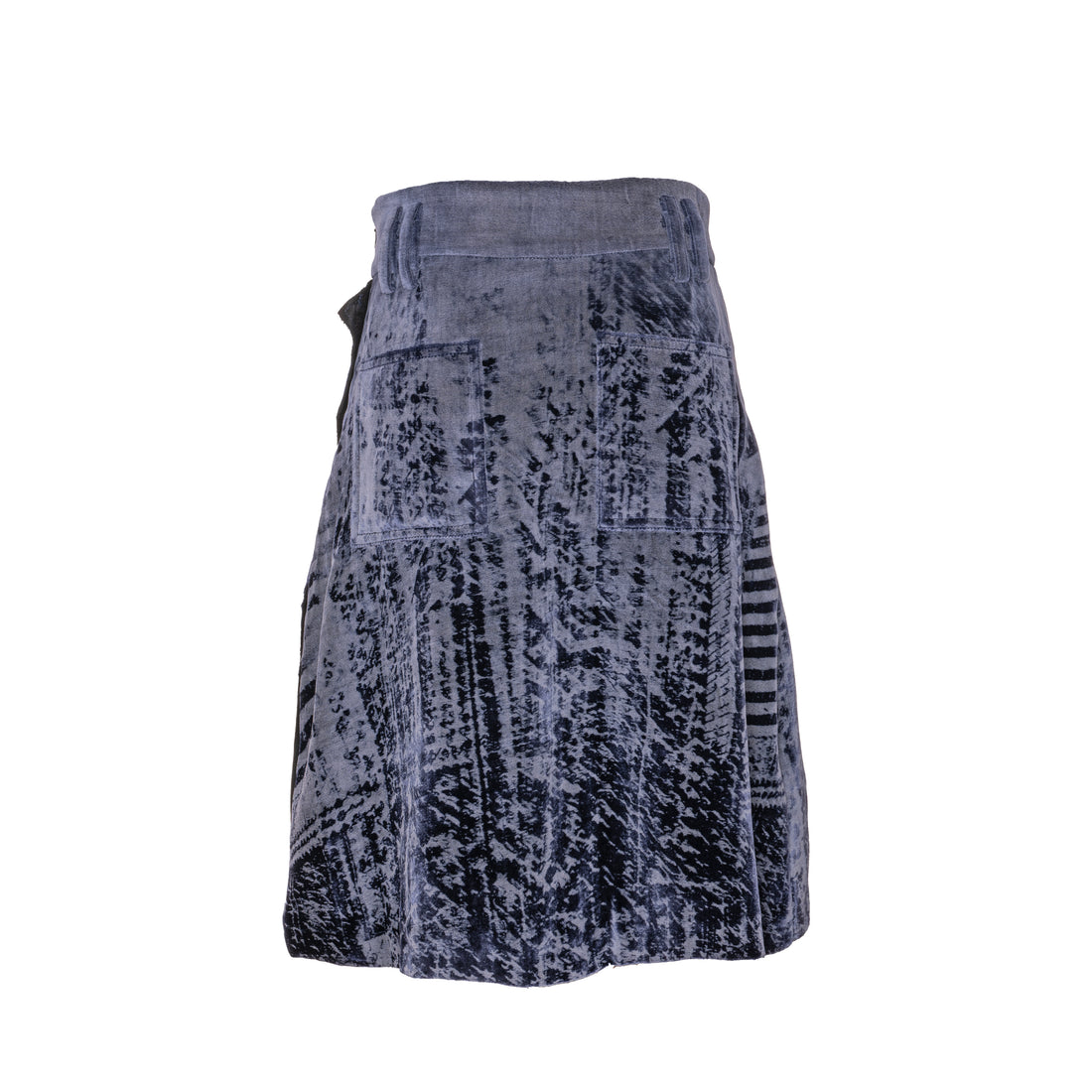 Twisted Flare Skirt (Velvet)