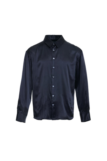 BLACK SILK SHIRT