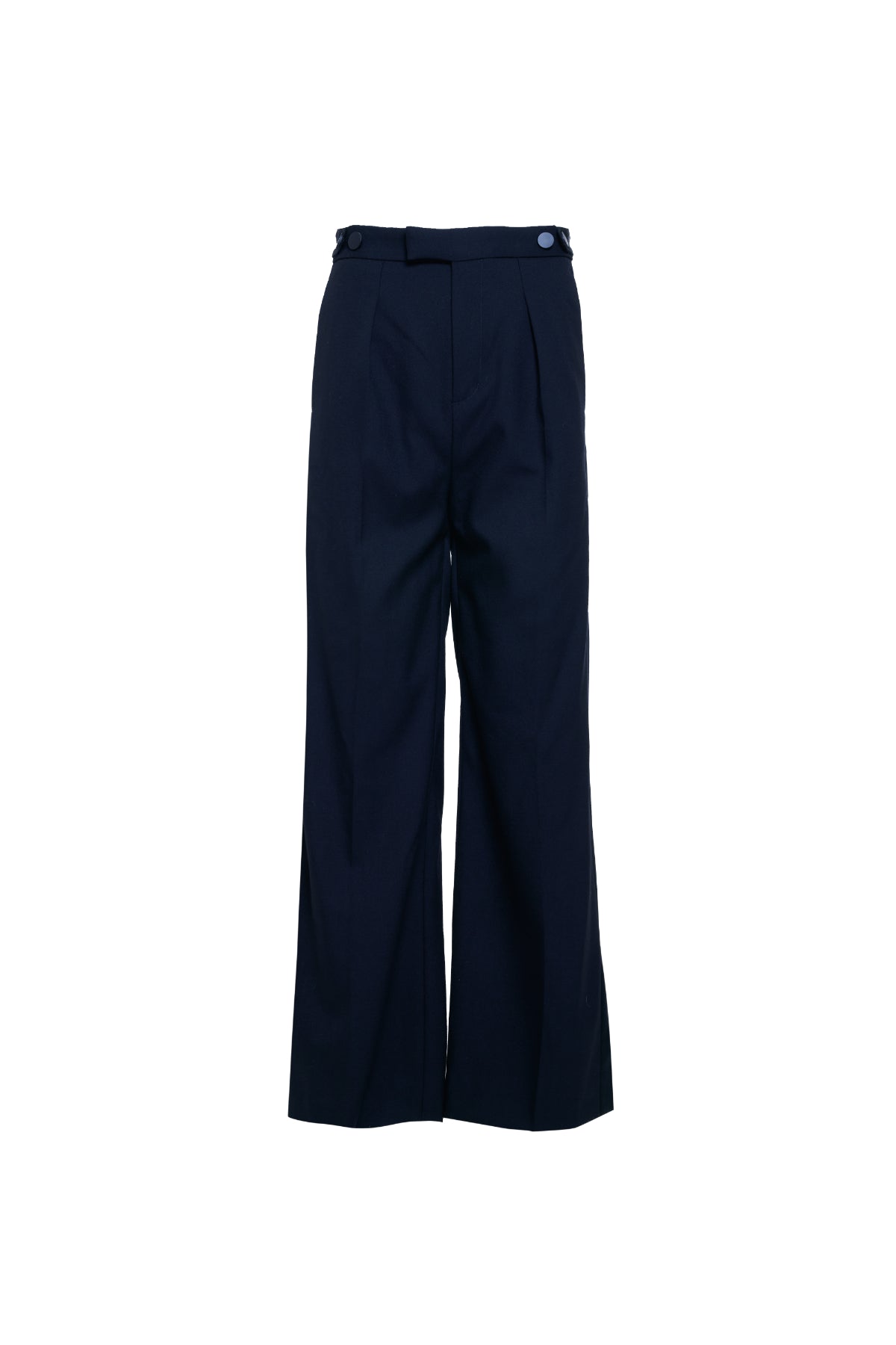BLACK SATIN SUITING TROUSERS