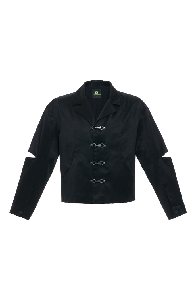 'MIDNIGHT' CAUSAL CUT-OUT JACKET