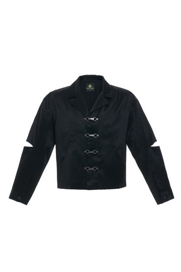 'MIDNIGHT' CAUSAL CUT-OUT JACKET