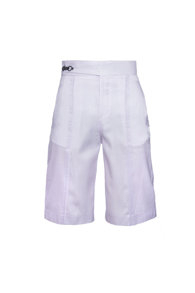 "LILAC" CLOCK CLASP BERMUDA SHORTS