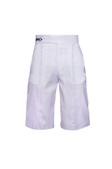 "LILAC" CLOCK CLASP BERMUDA SHORTS