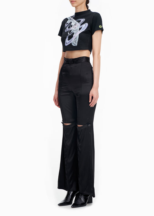 'STAR GUN' CROPPED TEE