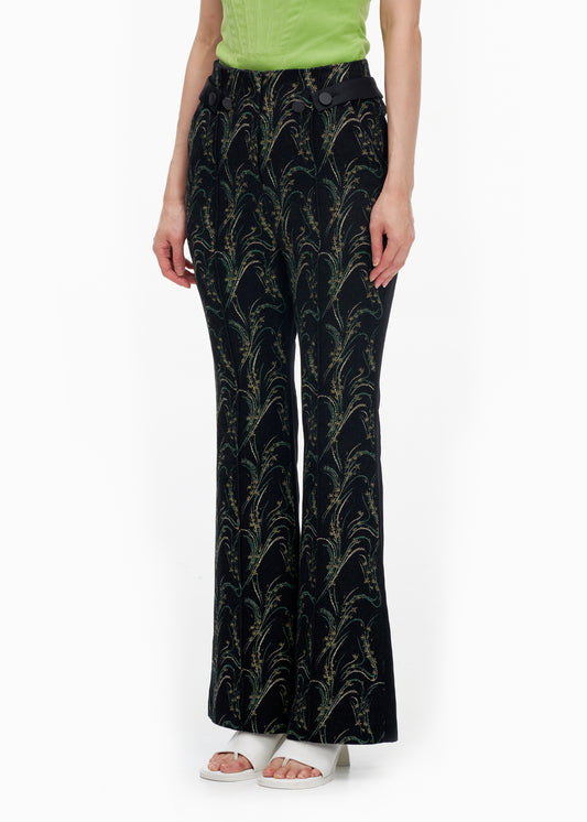 'INTAGLIO' FLARE SLIT TROUSERS