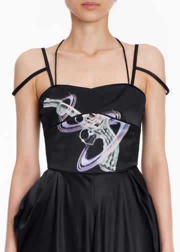 'STAR GUN' DOUBLE STRAP SILK CAMI