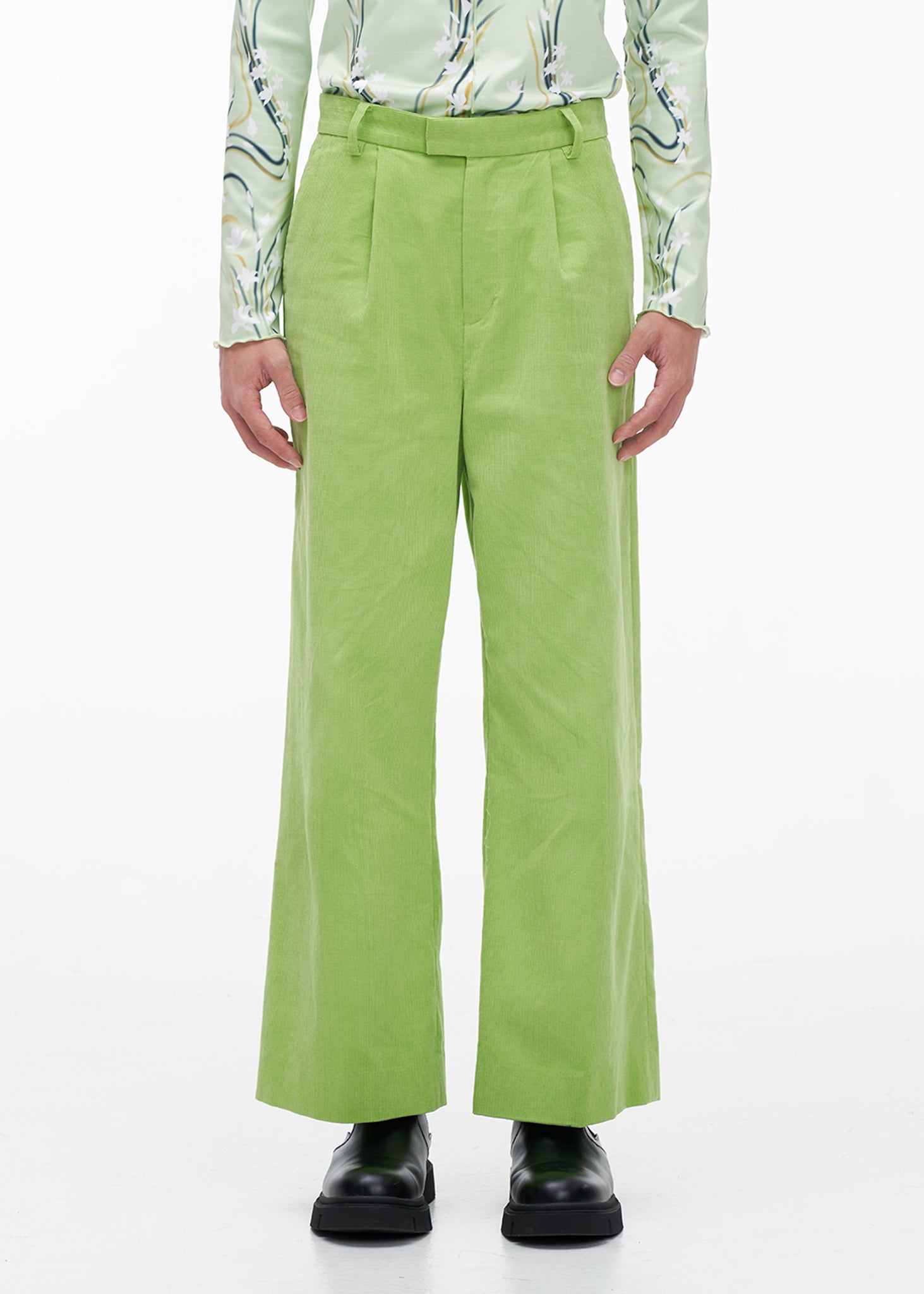 'ACID' CORDUROY SPLIT TROUSERS