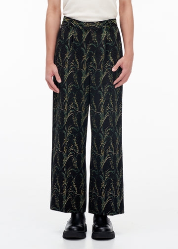 'INTAGLIO' JACQUARD STRAIGHT TROUSERS