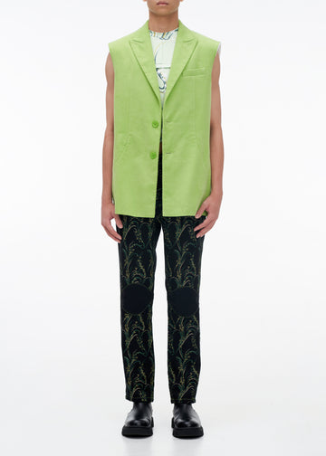 'ACID' CORDUROY SLEEVELESS BLAZER