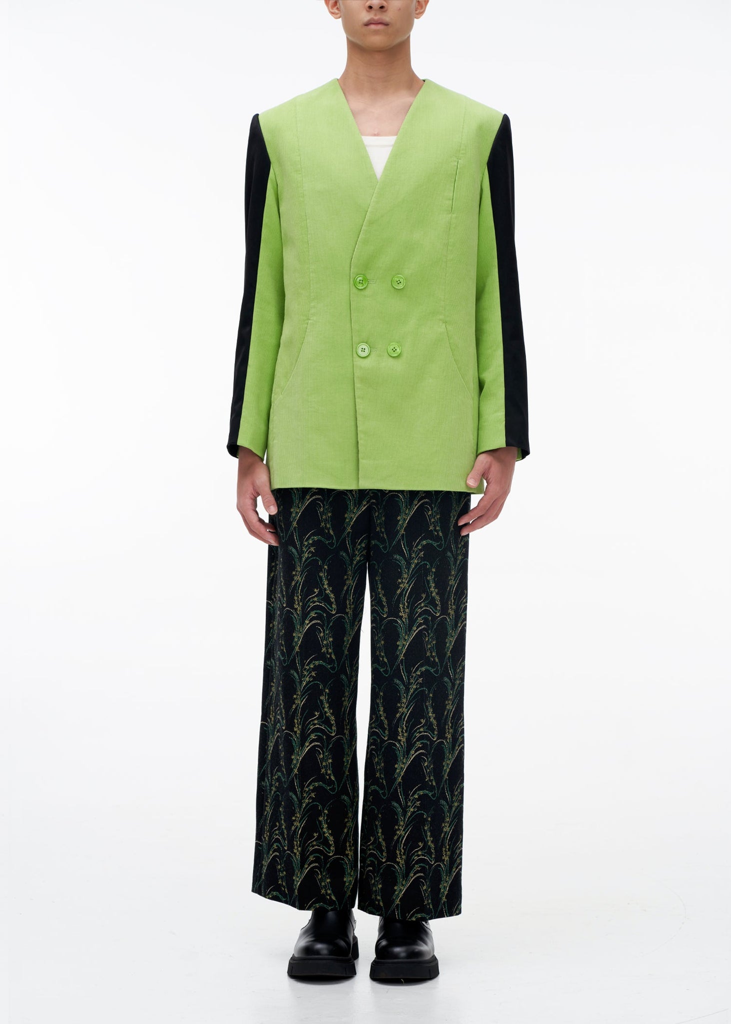 'ACID/BLACK' SINGLE BREASTED BLAZER