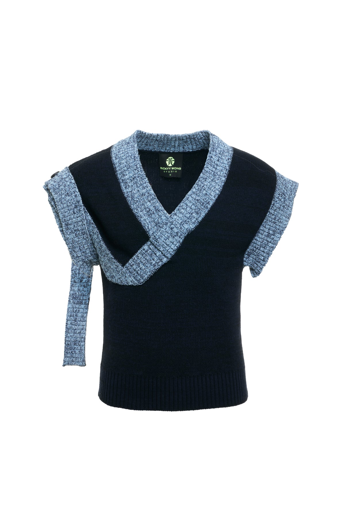 'STARDUST' DECONSTRUCTED V-NECK VEST